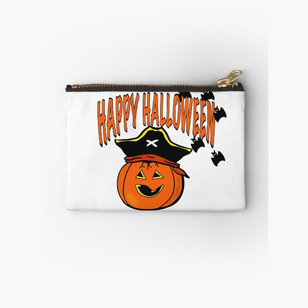 Item preview, Pumpkin Face Wearing Pirate Hat designed and sold by BusyMonkeys.