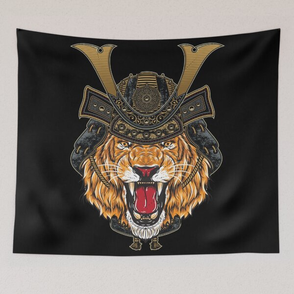 Item preview, Roaring Samurai Lion designed and sold by MaddFictional.