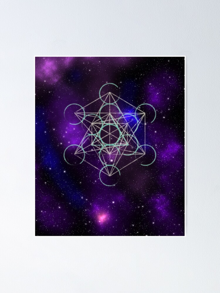 Metatron Cube Galaxy, Sacred Geometry  Poster for Sale by ghost888