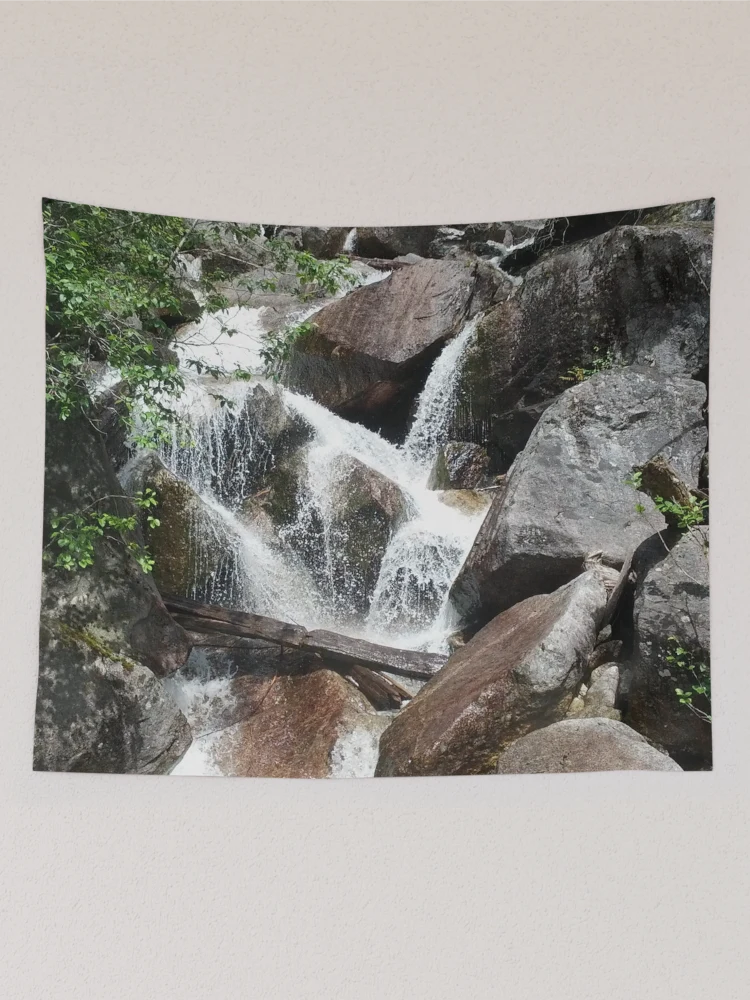 Thumbnail 2 of 3, Tapestry, Waterfall With Rocks And Ridges designed and sold by PLANTONE.