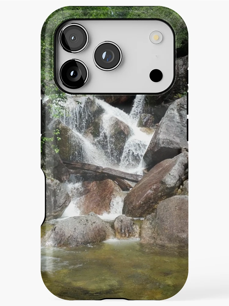 Thumbnail 1 of 4, iPhone Case, Waterfall With Rocks And Ridges designed and sold by PLANTONE.