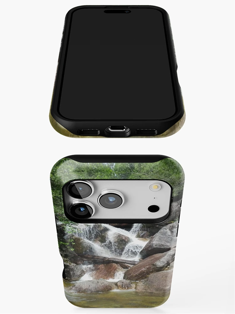 Thumbnail 3 of 4, iPhone Case, Waterfall With Rocks And Ridges designed and sold by PLANTONE.