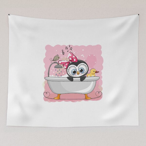 Item preview, Penguin Bathtime designed and sold by MisterGooseShop.