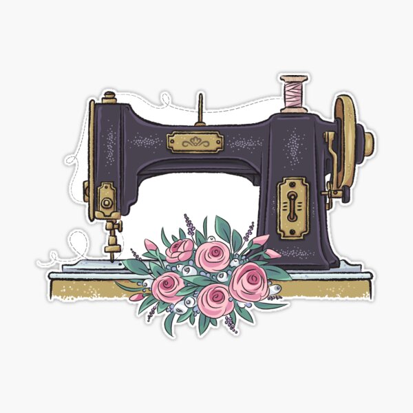 Pink Sewing Machine Poster by YumeeCraft