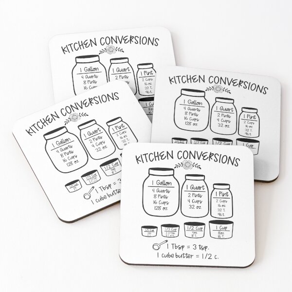 Item preview, Kitchen Conversions, Font Art designed and sold by emmsephemera.