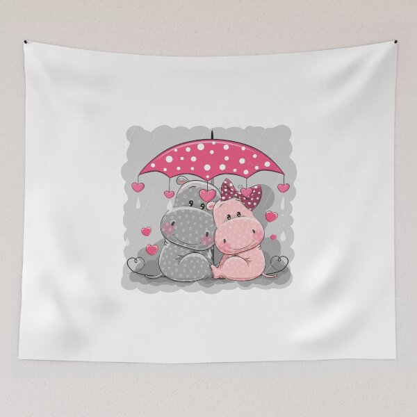 Item preview, Hippo Couple designed and sold by MisterGooseShop.