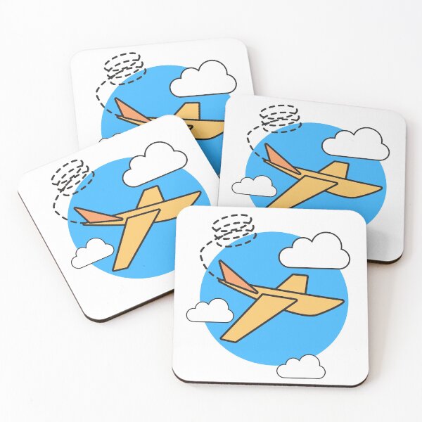 Item preview, Yellow Airplane Flying Through the Clouds  designed and sold by jetmike.