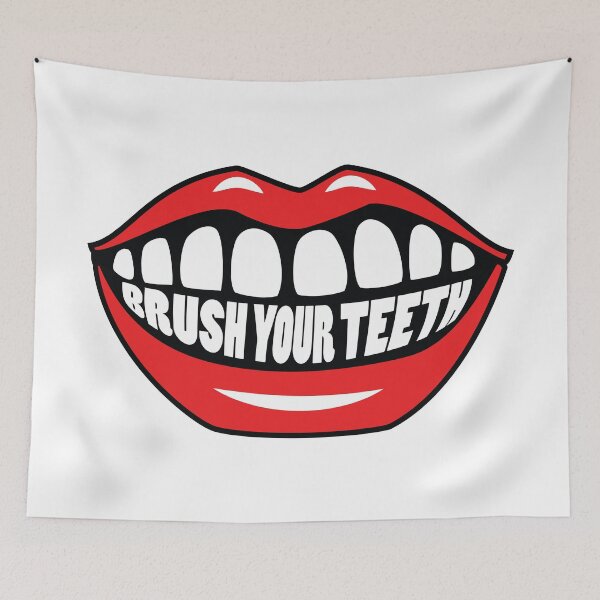 Item preview, Brush Your Teeth Mouth designed and sold by MonkeyBusinessC.