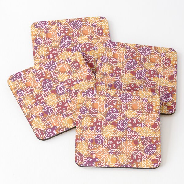 Item preview, abstract ornament in rusty tones designed and sold by rysunki-malunki.