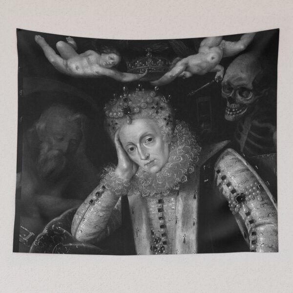 Item preview, Portrait of Queen Elizabeth I in the shadow of Death designed and sold by Vintage Designs +.