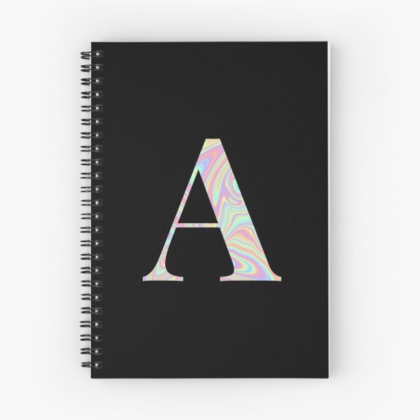 Artikelvorschau, Buchstabe A Holographic Liquid Marble Effect Regenbogen Alphabet entworfen und verkauft von Sour Soul.