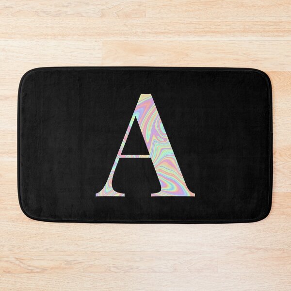 Item preview, Letter A Holographic Liquid Marble Effect Rainbow Alphabet designed and sold by Sour Soul.