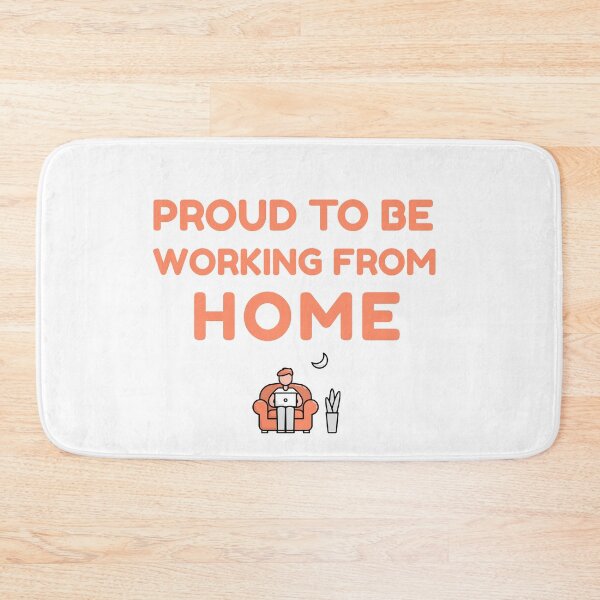 Item preview, Proud To Be Working From Home designed and sold by HappyFunnyTees.
