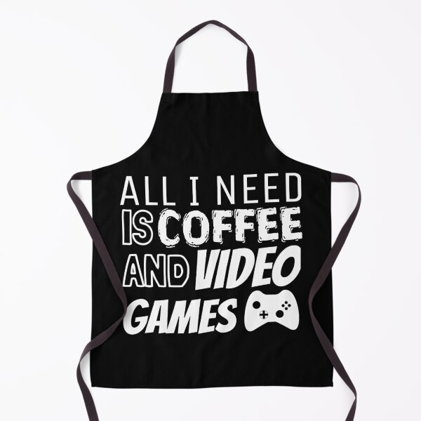 Item preview, All I Need is Video Games And Coffee Controller designed and sold by jacks-tees.