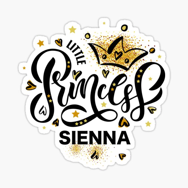 Item preview, Little princess Sienna, gift for cute baby girl designed and sold by Kiwwwi.