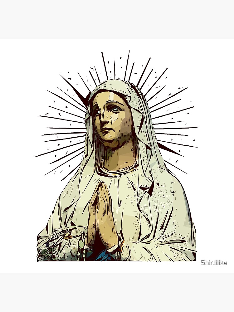 Drawing of the Virgin Mary