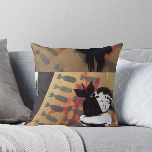 Item preview, BANKSY Bomb Hugger Stencil and Spray Paint on Wood designed and sold by WE-ARE-BANKSY.