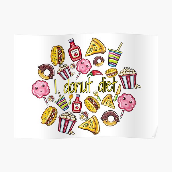 Dunkin Donuts Diet Posters | Redbubble