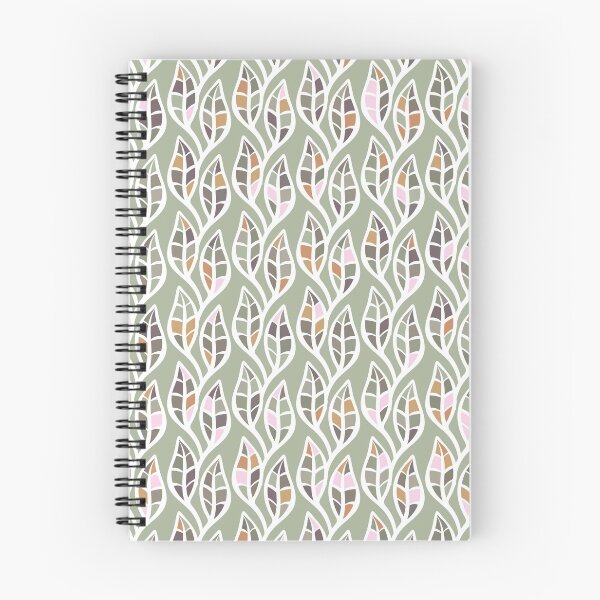 Item preview, botanical pattern with green leaves designed and sold by rysunki-malunki.
