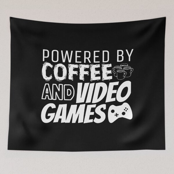 Item preview, Powered By Coffee And Video Games Controller designed and sold by jacks-tees.