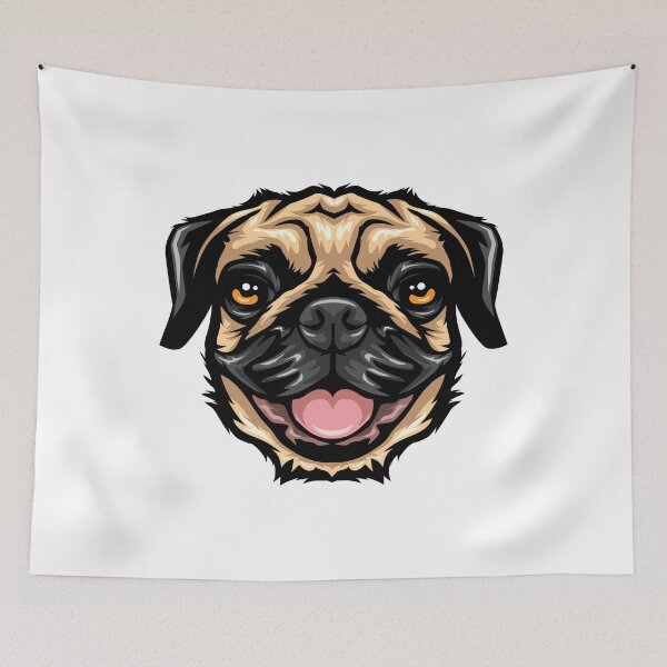 Item preview, Pug Face Portrait Drawing designed and sold by IPRINT Clothing.