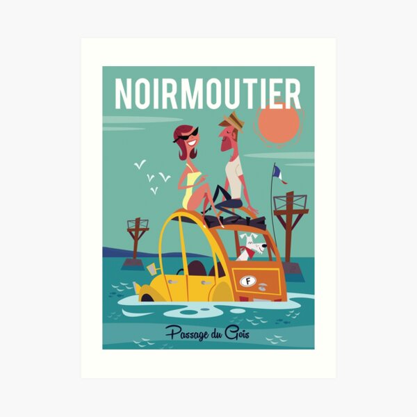 Noirmoutier poster Art Print