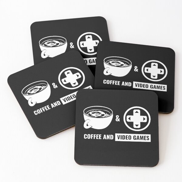 Item preview, Video Games & Coffee Dpad White designed and sold by jacks-tees.