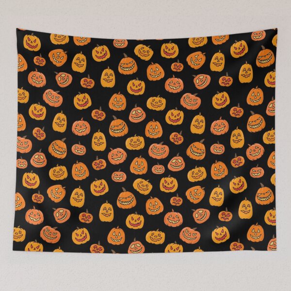 Item preview, Halloween pumpkin Patterns designed and sold by ReSama ⭐⭐⭐⭐⭐.