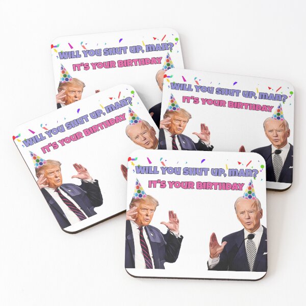 Item preview, Trump and Biden - will you shut up man birthday card and gifts designed and sold by avit1.