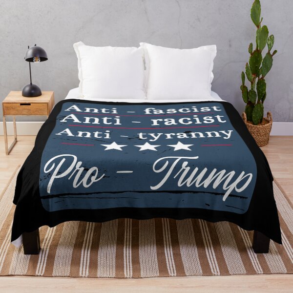 Item preview, Anti racist, anti fascist, anti tyranny, pro trump designed and sold by ChatterFox.