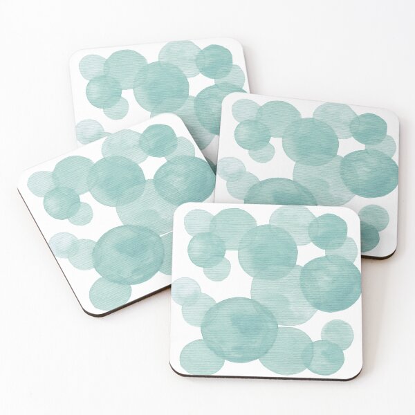Item preview, Mint watercolor bubbles pattern designed and sold by IevaLiART.