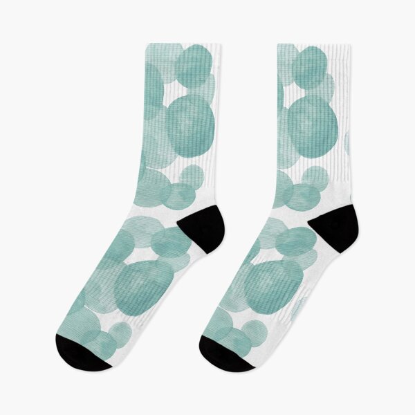 Item preview, Mint watercolor bubbles pattern designed and sold by IevaLiART.