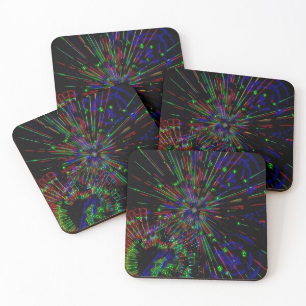 Item preview, Neon Starburst Abstract Art Design Optical Illusion designed and sold by Mary Riley.