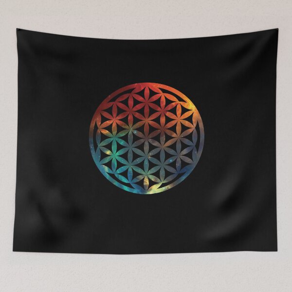 Item preview, Teal and Orange Flower of Life   | Sacred Geometry  designed and sold by ghost888.
