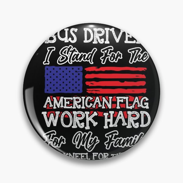 Item preview, American Falg Work Hard for a School Bus-Driver designed and sold by shirti.