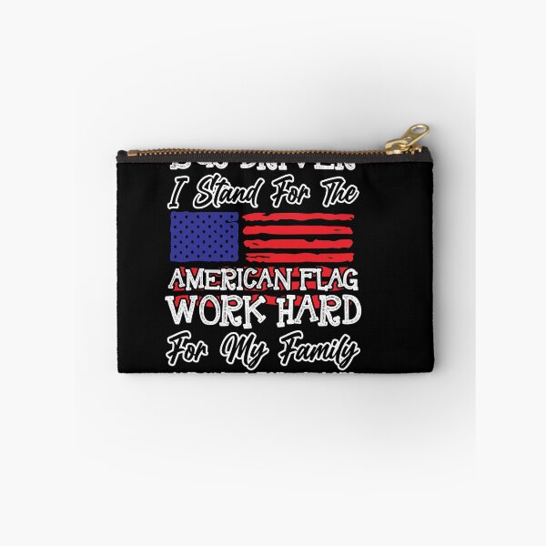 Item preview, American Falg Work Hard for a School Bus-Driver designed and sold by shirti.