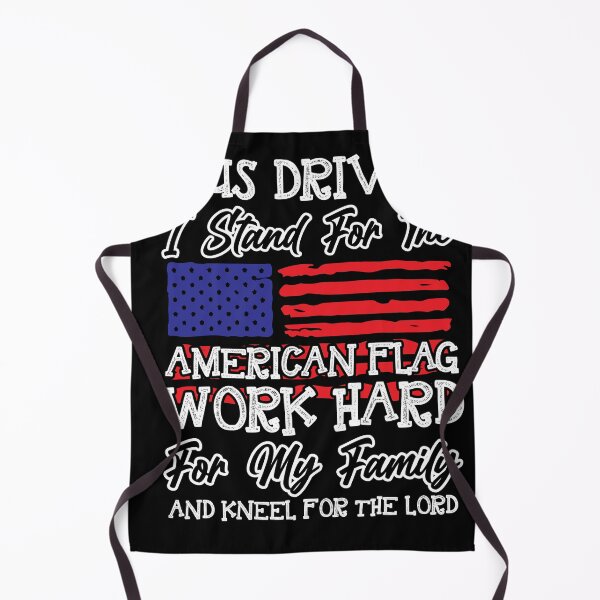 Item preview, American Falg Work Hard for a School Bus-Driver designed and sold by shirti.
