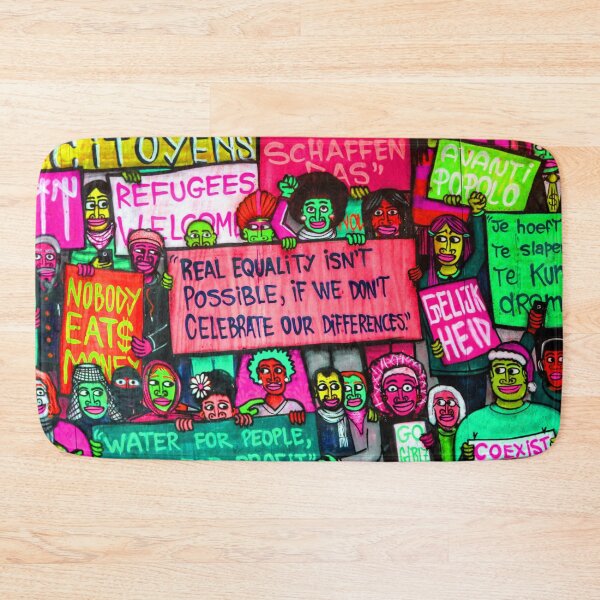 Item preview, Colorful protest graffiti quotes designed and sold by urban-color.