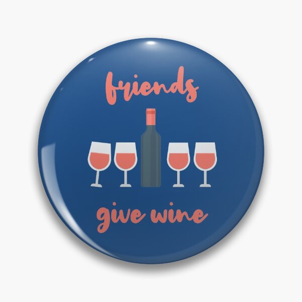 Item preview, Friends Give Wine - Happy Friendsgiving! designed and sold by WordsmithNerd.