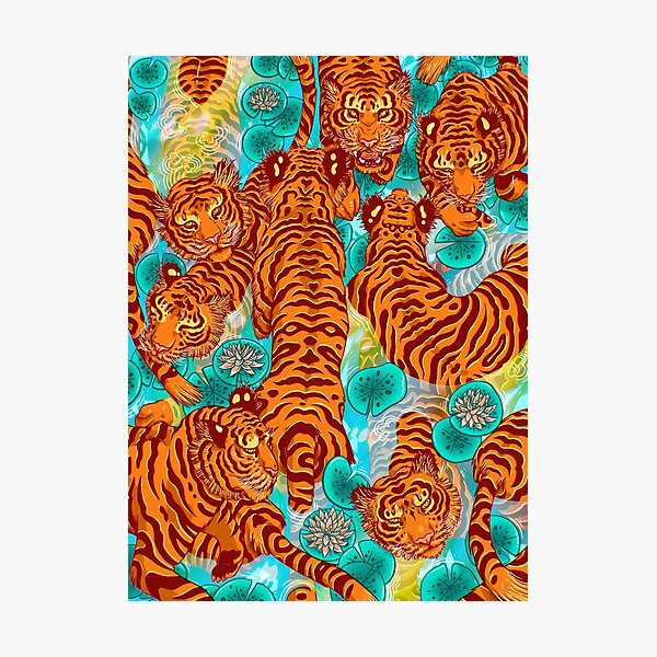 Item preview, Tiger in the river designed and sold by Orange Manon.