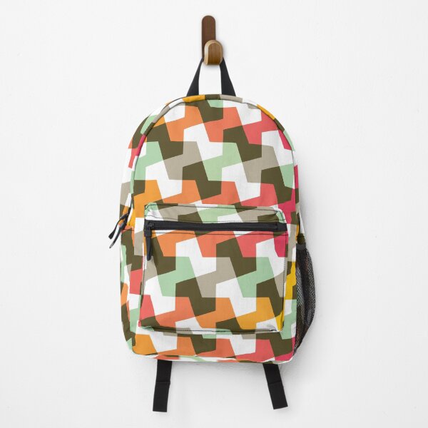 Item preview, Geometric Pattern 56 (mint orange red) designed and sold by Geometric Patterns.