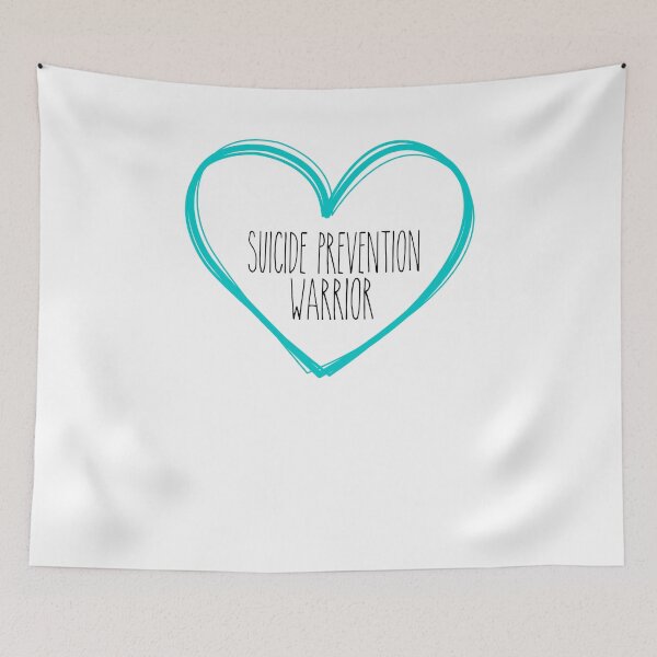Item preview, Suicide Prevention Warrior Heart Support designed and sold by NadzeyaD.