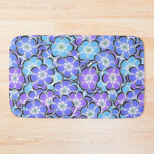 Item preview, Blue flowers pattern  designed and sold by Kvkrishna.