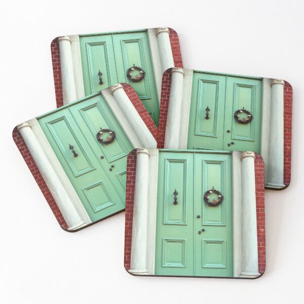 Item preview, Green Door with Arched Window designed and sold by Ollivrosa.