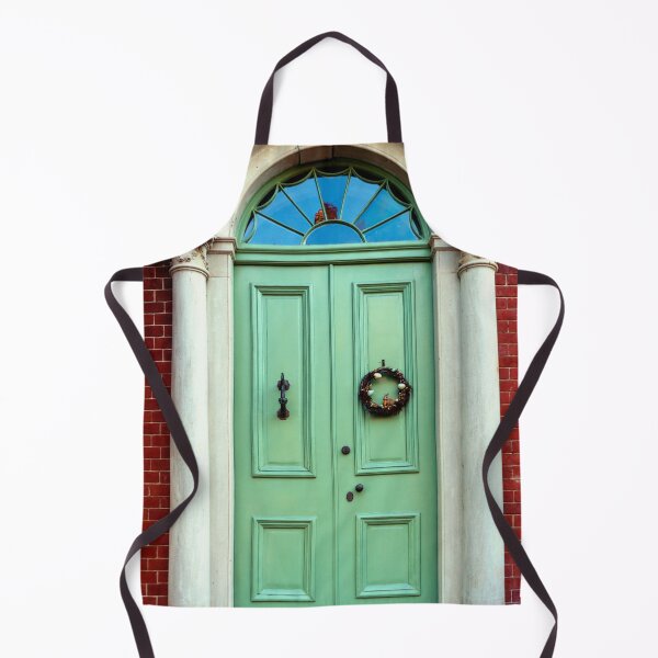Item preview, Green Door with Arched Window designed and sold by Ollivrosa.