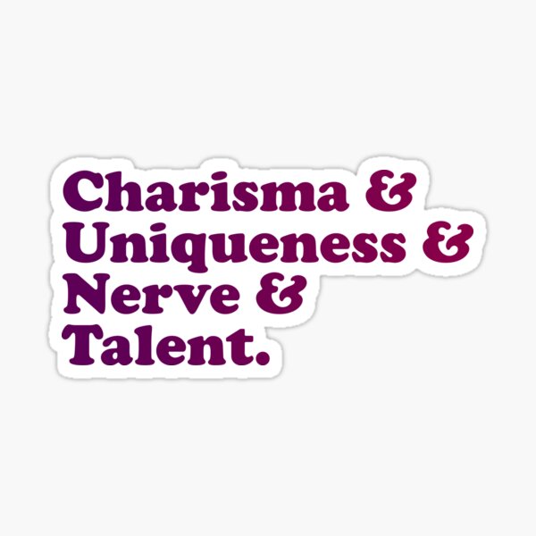 Vista previa del artículo con la obra «Carisma Unicidad Nervio Talento (gradiente)», diseñado y vendido por didijuca.
