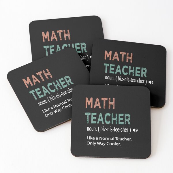 Item preview, Math Teacher Like a Normal Teacher Only Way Cooler / Math Teacher Defintion / MathematicianTeacher Gift Idea / Christmas Gift / Distressed Style designed and sold by Chamssou.