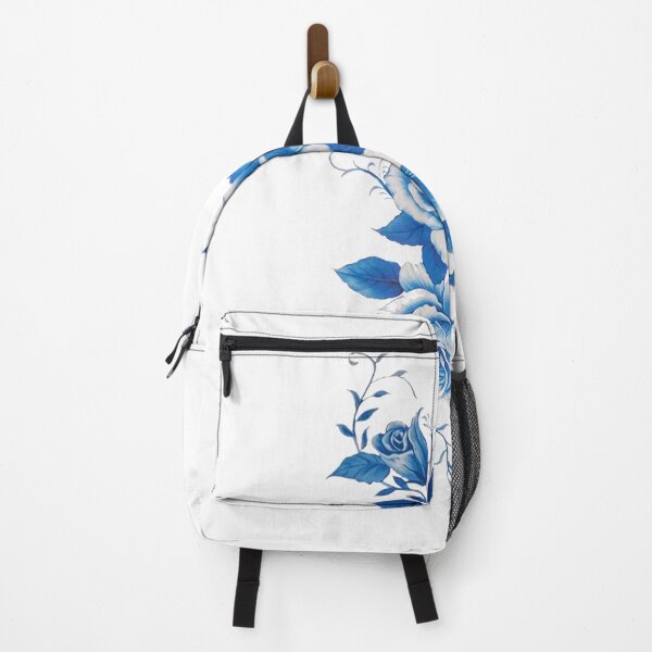 Item preview, modern minimalist floral , blue and white flower designed and sold by doitwithlove.