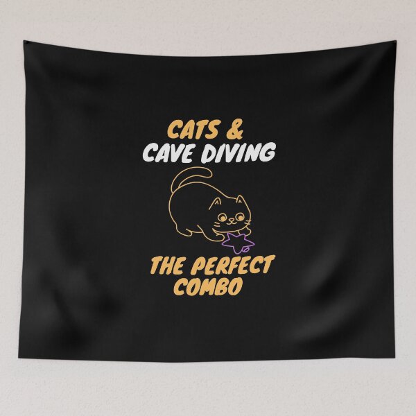 Item preview, Cats & cave diving designed and sold by SnowballStep.