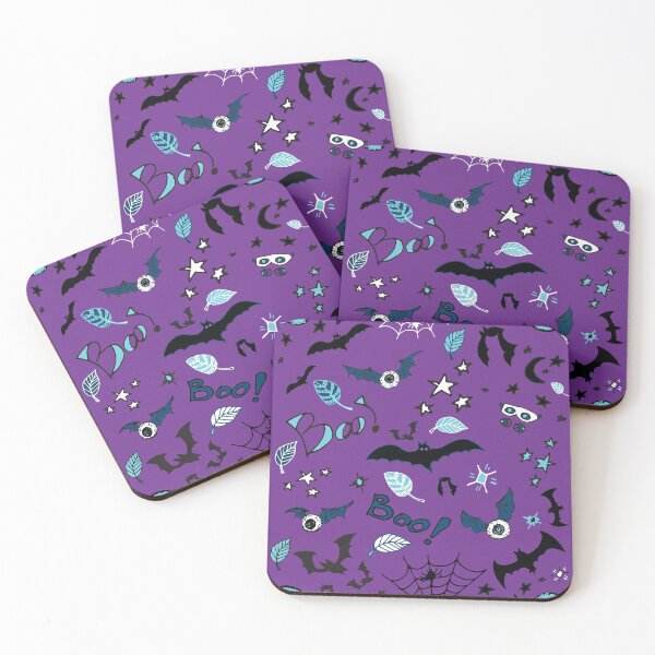 Item preview, Spooky Bats - Violet designed and sold by galleasstudio.